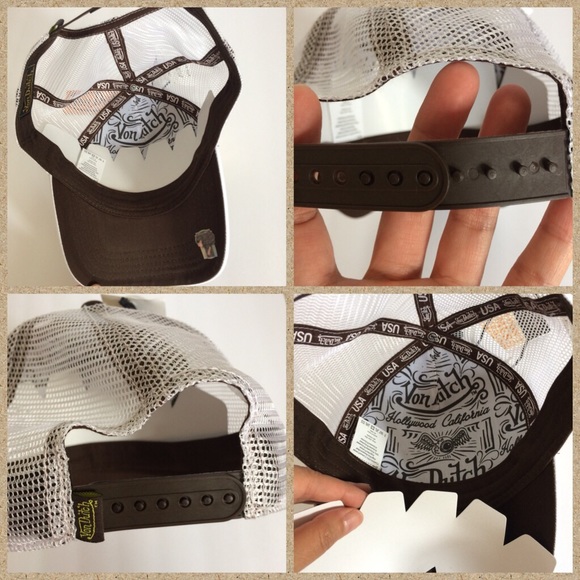 Von Dutch gold sparkle white patch trucker hat - Picture 8 of 8